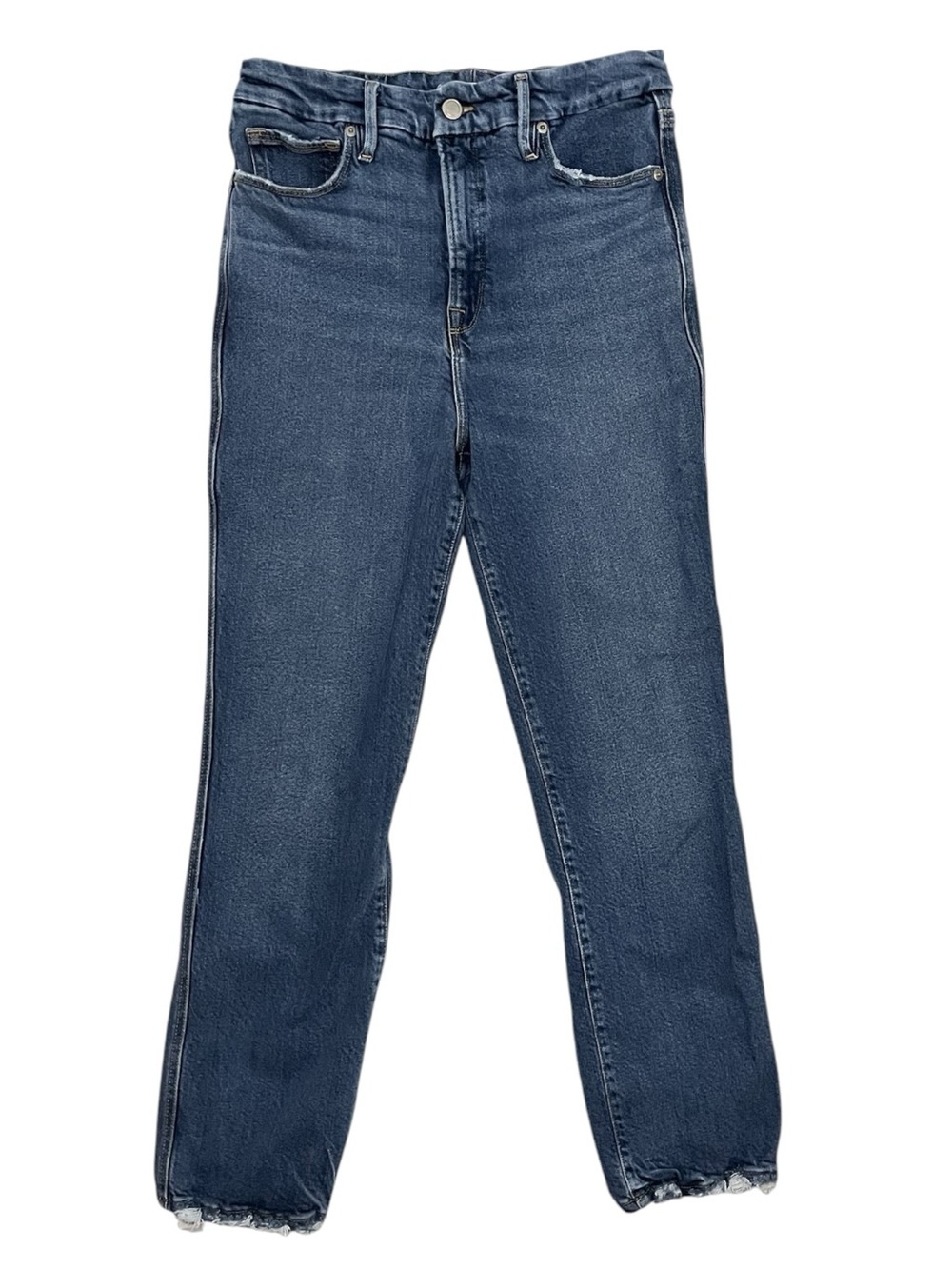 Size 10 Good American Good Curve Straight Leg Super High Rise 28” inseam